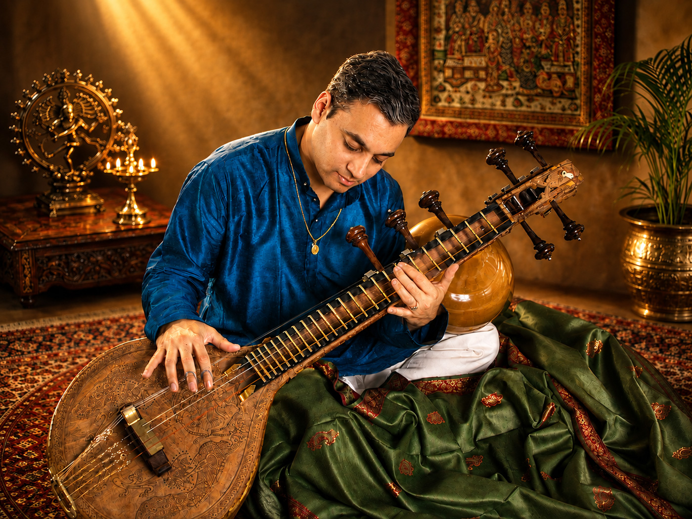 Carnatic veena artist and teacher, Srikanth Chary,
