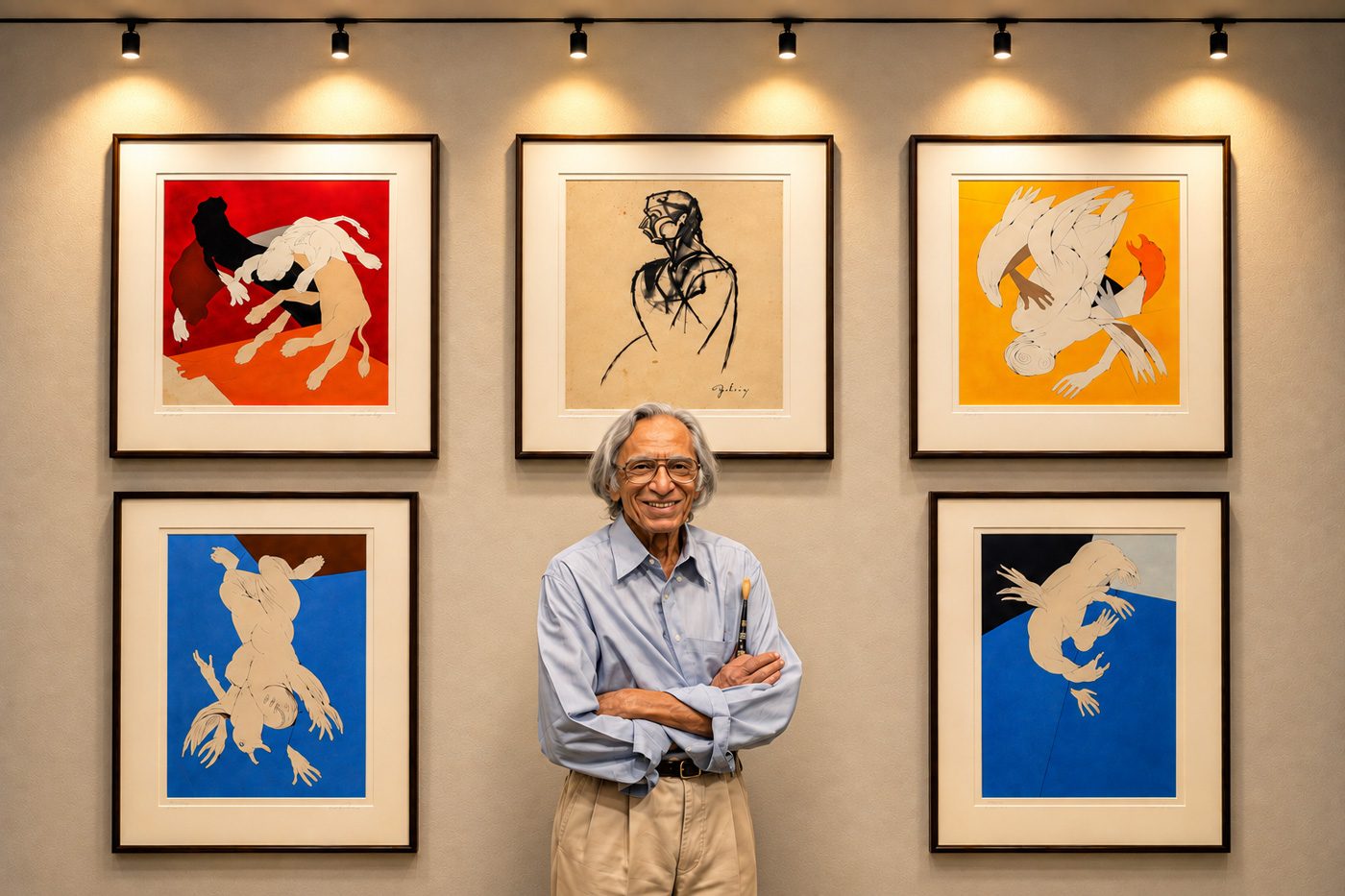 Painter, sculptor and film maker, Tyeb Mehta