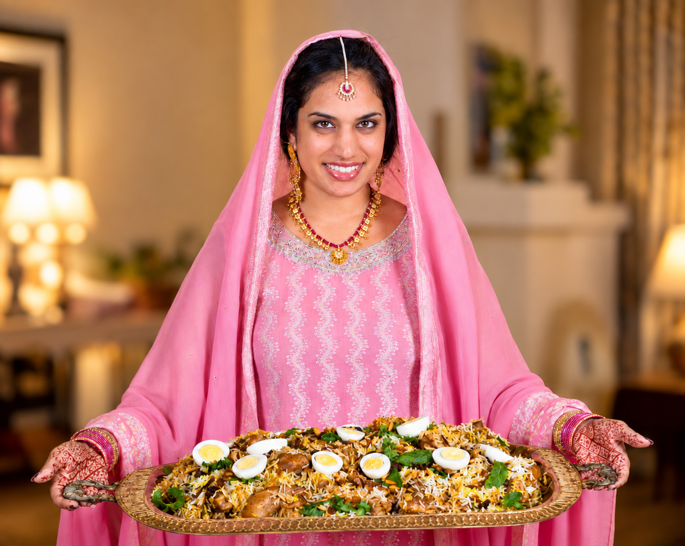Silpa Nunna & biryani platter : cookbook art