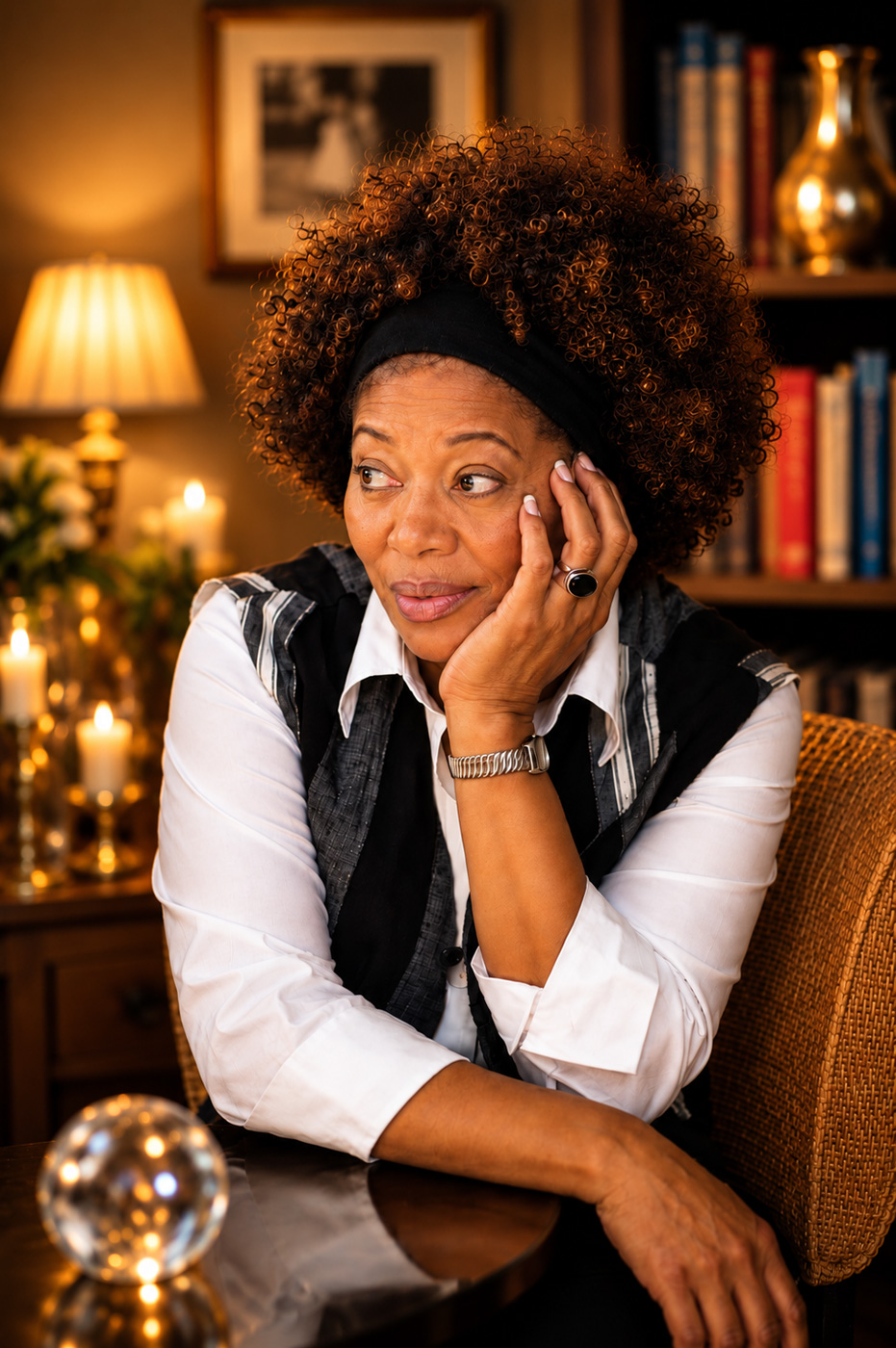 Author Terry McMillan in her Danville home