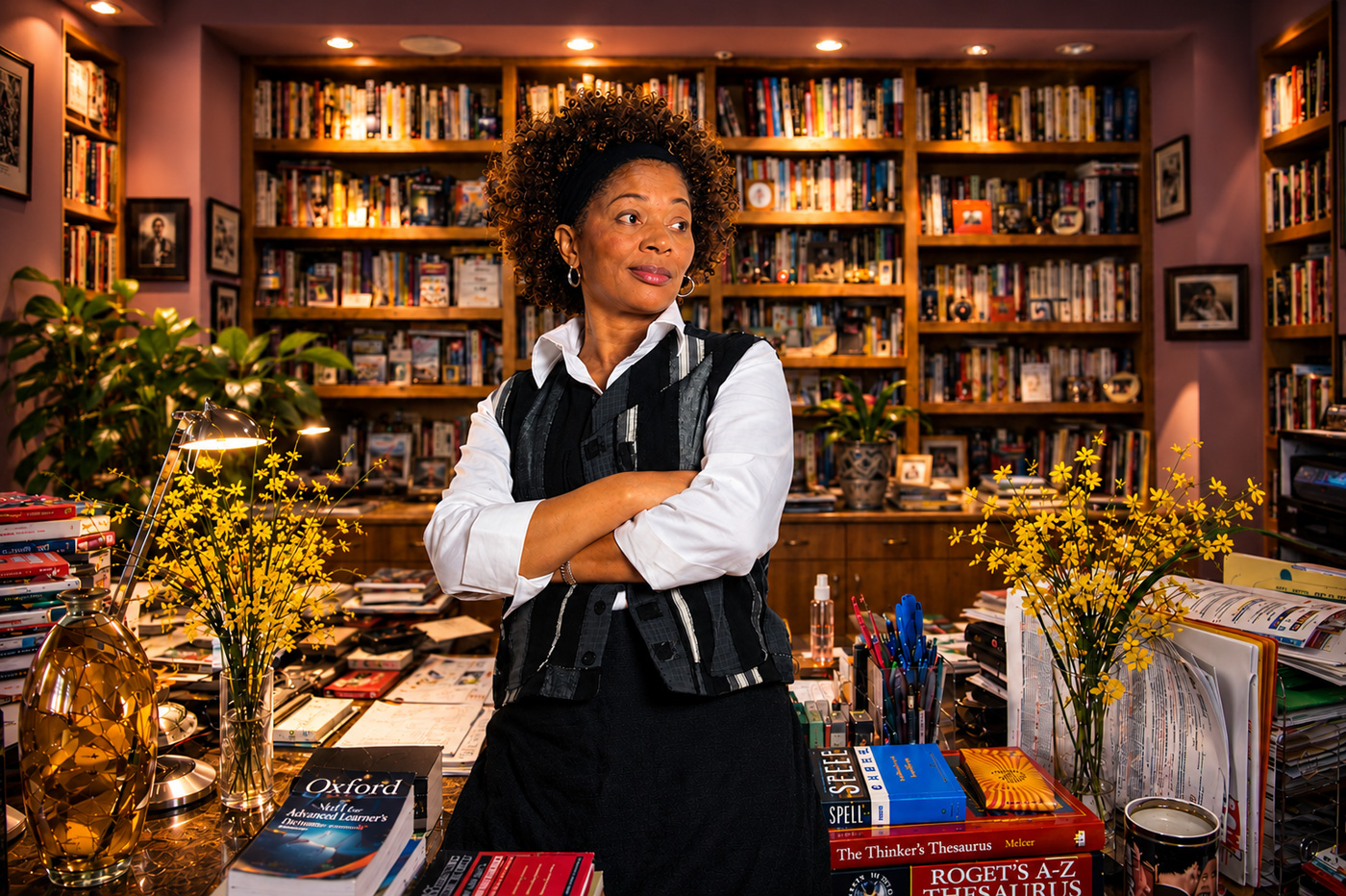 Author Terry McMillan in her Danville home