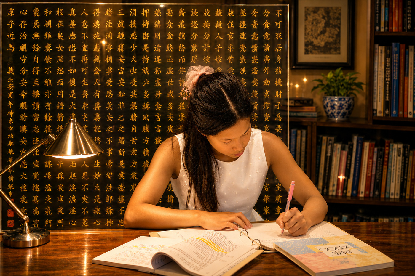 Young fiction-writer Stephanie Cheng : Magazine article art