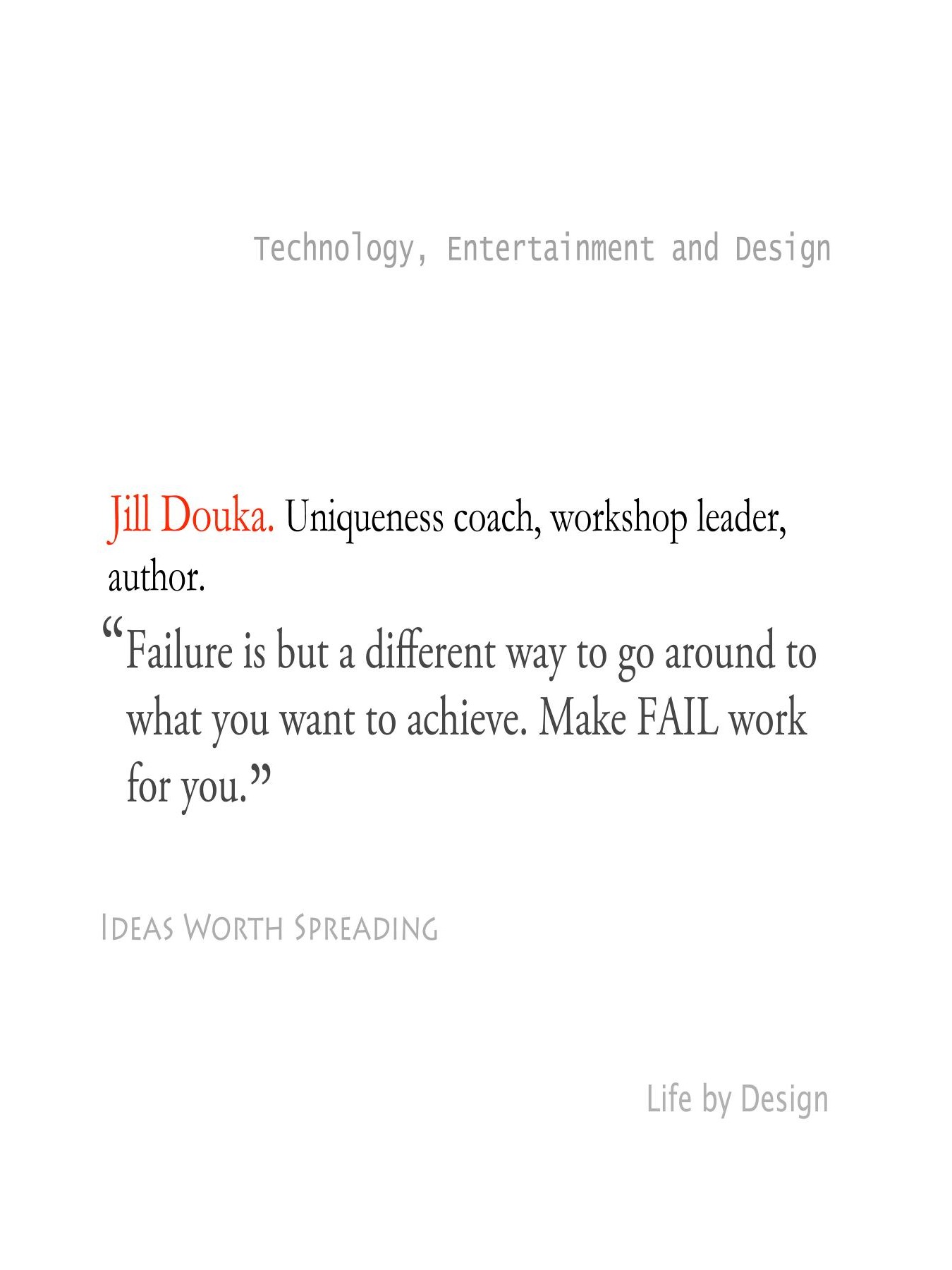 Original 2012 booklet typography for Jill Douka