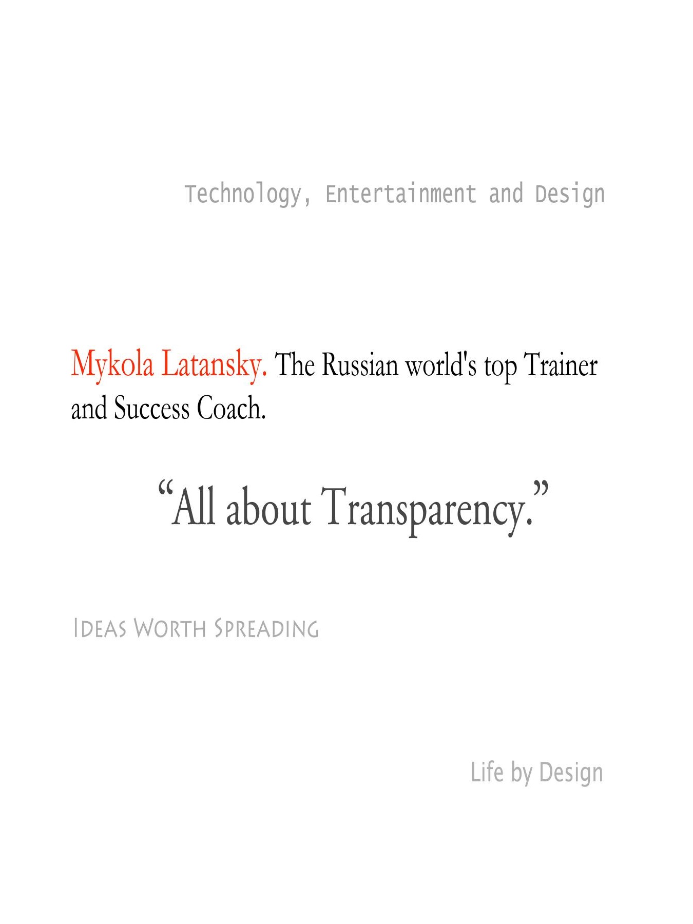 Original 2012 booklet typography for Mykola Latansky