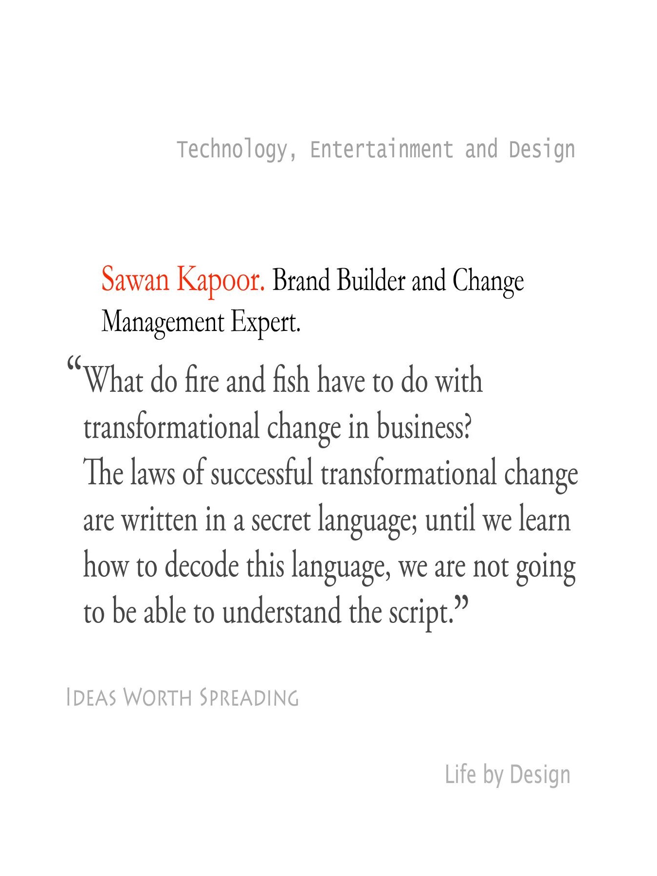 Original 2012 booklet typography for Sawan Kapoor